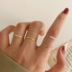 thumbnail image 1 of Juego de 9 Uds. De anillos de cadena de Color dorado Punk para mujeres y niñas, anillos finos de dedo Irregular a la moda, regalo 2023, joyería para nudillos para mujer, fiesta Tan Jianjun unisex, 1 of 2