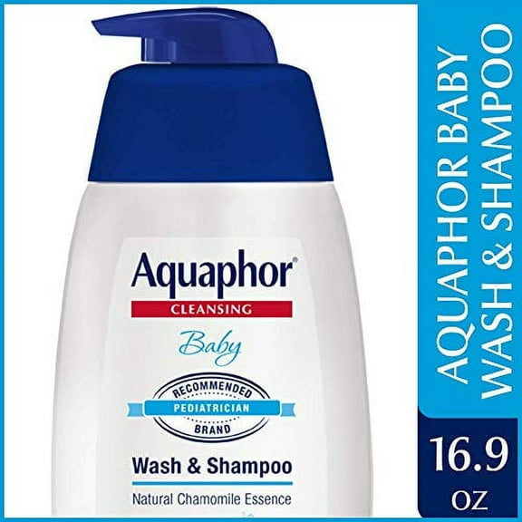 Aquaphor Baby Wash and Shampoo - Mild, Tear-free 2-in-1 Solution for Baby?s Sensitive Skin - 16.9 fl. oz. Pump