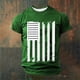 thumbnail image 1 of Tops para hombre, blusas y camisas de manga corta con cuello redondo para hombre, jersey informal con cuello redondo estampado para hombre, pantalones cortos deportivos para fitness, blusa de poliéste, 1 of 4