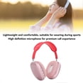 thumbnail image 3 of Over Ear Headphones Powerful Deep Bass Wireless Bluetooth Headphones Hands Free Calling Ergonomic Stereo Headsets Red, 3 of 3