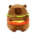 thumbnail image 3 of Carpincho de Peluche de Hamburguesa, Capibara de Juguete, Cojín para Sofá, Decoración Del Hogar Y El Coche, Figura de Capibara Suave Y Bonita para Niñ 20 centímetros, 3 of 8