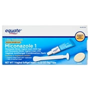 Equate Miconazole 1 Day, Miconazole Nitrate Vaginal Insert and Cream (1200 Mg)
