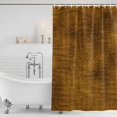thumbnail image 2 of Gold Brown Shower Curtain Set - Long 72" x 84" Washable Bathtub Curtain with 12 Hooks, Farmhouse Linen Texture Waterproof Fabric Stall Shower Curtains for Bathroom/Bathtub Décor, 2 of 8