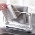 thumbnail image 5 of Organizador de Cocina para Trapos de Cocina | Soporte de Plástico para Esponjas con Bandeja Escurridora Desmontable | Almacenamiento de Dos Niveles Que Ahorra Espacio para Trapos de Cocina, Esponjas,, 5 of 5