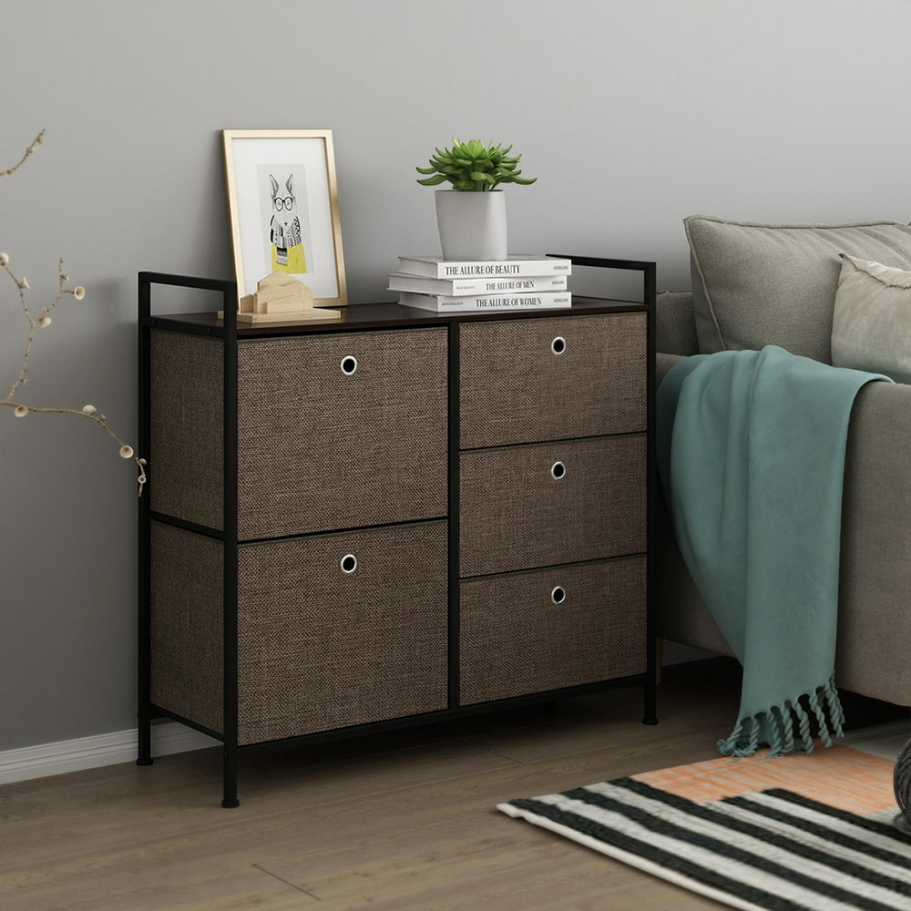 Drawer Fabric Dresser Storage Tower, Organizer Unit for Bedroom, Closet