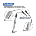thumbnail image 2 of 3 Pcs Non-Marring Silicone Tipped Tweezers with Rubber, Bent Tip and Flat Tweezers Suitable for Various Uses, 2 of 5