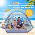 thumbnail image 4 of Carpa de playa HAPPY TRAVEL, 220 x 150 x 122 cm, con protección UV UPF 50+, 4 of 7