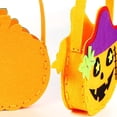thumbnail image 5 of Bolsas De Dulces De Halloween,Bolsas De Regalo De Truco O Trato De Fieltro,Linda Bolsa De Dulces De Fieltro para Favores De Fiesta De Niños Suministros De Fiesta De Halloween (Murciélago,Gato Elf, 5 of 5