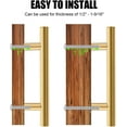 thumbnail image 4 of 30 Pack 5 Inch Cabinet Pulls Stainless Steel Drawer Handles, 3" Hole Center Drawer Pulls for Kitchen Dresser Cupboard with 2 Sizes Screws Brushed Brass, 4 of 4