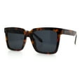 thumbnail image 5 of Classy Oversized Horn Rim Hipster Plastic Retro Fashion Sunglasses Tortoise - Black, 5 of 7