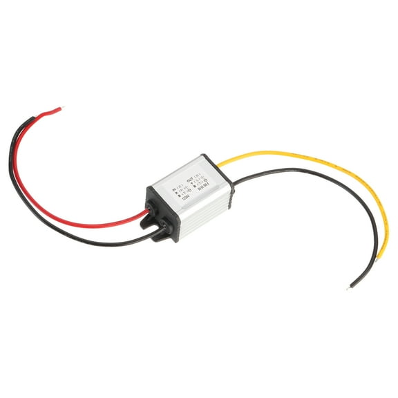 Uxcell DC 12V/24V to DC 9V Power Converter 3A 27W Step Down Converter Voltage Reducer IP67 Transformer Power Supply