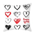 thumbnail image 2 of Fiudx Ofertas Y Liquidación Amor Día De San Valentín Almohada De Lino Sucio Cabecera Almohada Pareja Regalo Decoración Funda De Almohada Sofá Almohada, 2 of 3