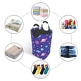 thumbnail image 5 of Picia Space Laundry Basket With Handles Laundry Hamper Toys Storage Organizer Foldable Bucket Washing Bin Dirty Clothes Bag For Home Bathroom Bedroom Dorm, 5 of 6