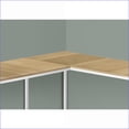 thumbnail image 2 of Desks, 58” L-Shaped Corner Home Office Desk, Modern Natural Laminate White Metal | Natural | Particle Board, 2 of 5