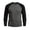 Dark Gray, variant on WAYUTE Men's T Shirts Raglan Long Sleeve Patchwork Color Crew Neck Long Sleeve Lightweight Layering Top T‑Shirt for Man,S