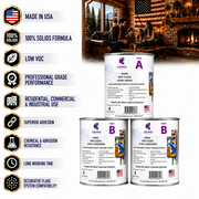 Colored Epoxies Clear Epoxy Resin and Hardener Kit, 2:1 Mix Ratio, Garage Coatings, Flake Floors, Metallic Epoxy Flooring, Clear, 3 Gallon Kit