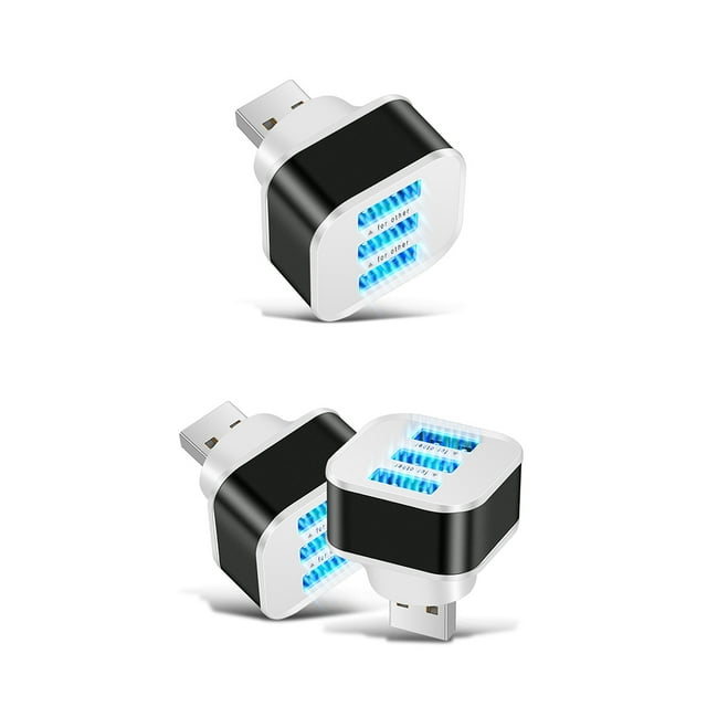 3-in-1 Charger USB Hub 5V Expander 1000mA Splitter Adapter Charger USB Hub Portable Travel Charge Adapter Office Circuit Protection for Phone Computer 1PC