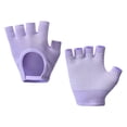 thumbnail image 3 of S SERENABLE Gants de Gym Antidérapants Demi-Doigt Gant d'Entraînement pour Musculation Exercice de Gym Violet, 3 of 9