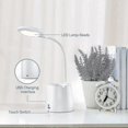 thumbnail image 5 of Led Office Lamp, Led Dimmable Led Table Lamp, Lamp Light Up With Continuous Gradation To Study, Rechargeable Usb, Pen & Telepone Door (white), 5 of 5