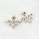 thumbnail image 1 of Aretes De Circón Con Diamantes Completos | Pendientes Huecos De Mariposa Con Hoja De Diamante De Acero Inoxidable Accesorios Para Damas, 1 of 4