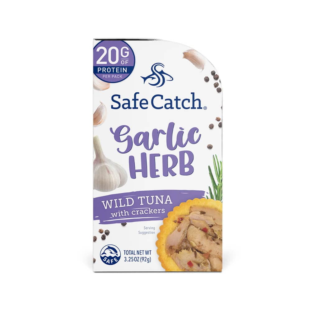 Safe Catch Wild Tuna with Crackers Kit Seasoned Canned Tuna Fish Lowest Mercury Healthy Food To