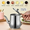thumbnail image 5 of Stainless Steel Oil Filter Pot, Bacon Grease Container with Strainer and Spout, Reusable Filtering Oil Pot for Bacon Grease, Stainless Steel Filtering Oil Pot for Home Kitchen Cooking (48 oz), 5 of 10