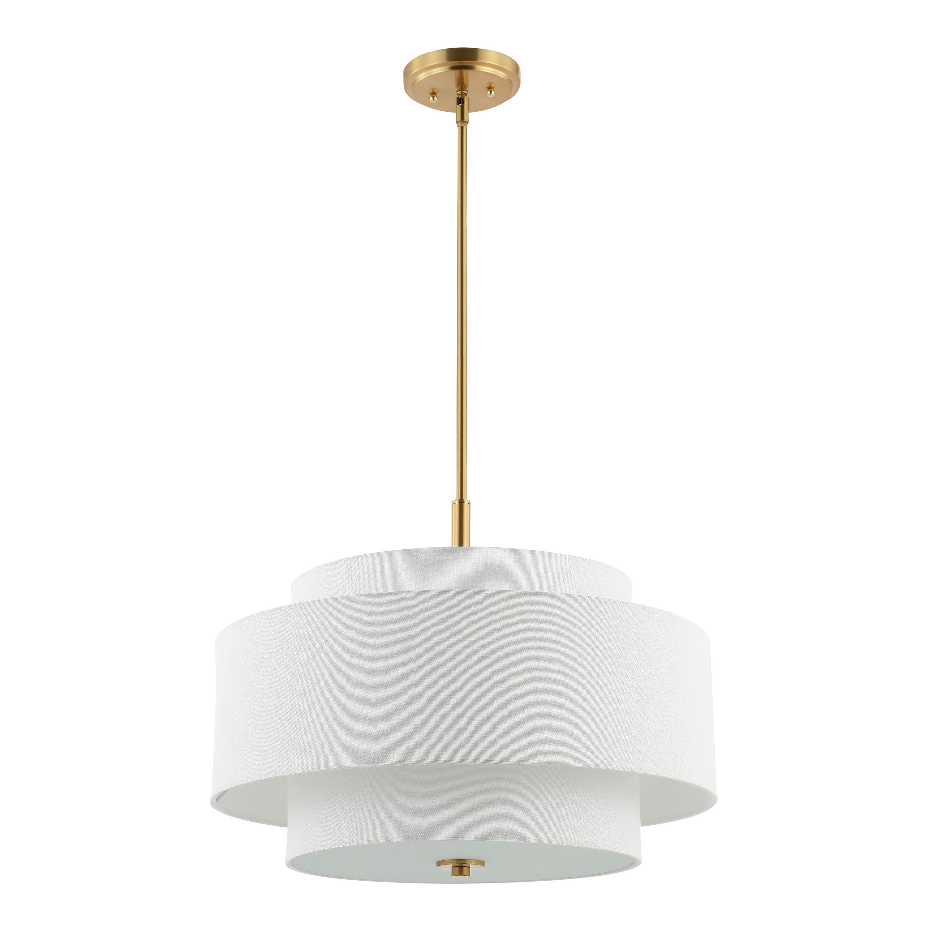 SAFAVIEH Cambrie 3-Light Modern Brass Gold Iron Chandelier