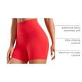 thumbnail image 4 of Shorts CRZ YOGA Butterluxe tiro alto 4" rojo profundo L, 4 of 5