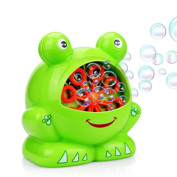 Máquina automática de burbujas, juguete para niños para diversión con burbujas en interiores y exteriores, fiestas en el jardín, bodas