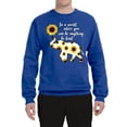 thumbnail image 2 of In A World Where You Can Be Anything Be Kind Inspirational/Christian Unisex Crewneck Graphic Sweatshirt, Royal, 3XL, 2 of 3