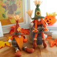 thumbnail image 4 of Cute Harvest Festival Maple Leaf Scarecrow Long-Legged Dwarf Doll Ornaments Gnome Spring Flowers Elf Home Farmhouse Decoration, 4 of 8