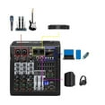 thumbnail image 4 of Mixer 4 Channels 99 Effect USB Mixing Console PC Record Bluetooth Studio 48V Sound Table, 4 of 5