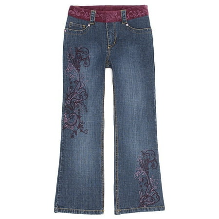 mary-kate and ashley brand - Girl's Velvet Belt Denim Jeans