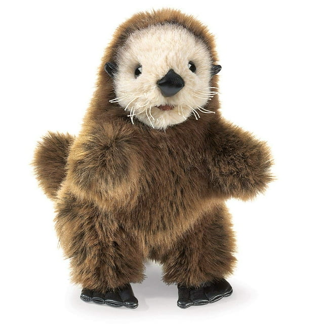 Marioneta de mano Folkmanis Baby Sea Otter Brown