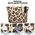 thumbnail image 2 of Tote Bag for Women - Classic Leopard Print Shoulder Bag - Large Utility Work Duffle Bag with Zipper Handbag for Travel, Work, Sprots, 2 of 5