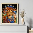 thumbnail image 2 of Hilo Algodón Bordado Punto Cruz Con León Cristal 11CT 40x50cm, 2 of 9