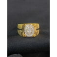 thumbnail image 6 of Pave 0.42 Cts Round Brilliant Cut Diamonds Men's Heavy Wedding Band Ring In Hallmark 14K Yellow Gold, 6 of 13