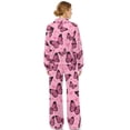 thumbnail image 6 of Renewold Valentine's Day Two Piece Lounge Sets for Women Drawstring Wide Leg Sweatpants Long Sleeve Pullover Matching Set Oversized Tracksuit Holiday Outfits, Heart Butterfly Print Pink, L, 6 of 7