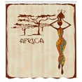 thumbnail image 3 of Ambesonne African Shower Curtain, Slim Vintage Girl, 69"Wx75"L, Multicolor, 3 of 3
