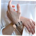 thumbnail image 4 of YVE 2pcs Sangle Femmes Décorer en Acier Inoxydable Diamant-0621, 4 of 5