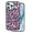 Purple, variant on For iPhone 12 Luminous Phone Case,Leopard Pattern Designing,for Women Girls Soft TPU Bumper Hard PC Back,Shockproof Rugged Anti-fall Ultra Slim Skin Feeling Phone Case,Brown
