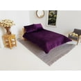 thumbnail image 1 of Purple Velvet 3 Piece Bed Cover Set, 1 of 4