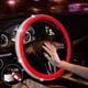 thumbnail image 4 of Funda para volante de coche, antideslizante, absorbente del sudor y con luces intermitentes, color rojo., 4 of 5