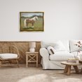 thumbnail image 3 of Stupell Industries Rustic Lodge Rural Horse Countryside Landscape Gold Floating Frame Canvas Art, 31 x 25, by Sara Baker, 3 of 7