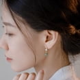 thumbnail image 4 of QIQUWOHUL New Chinese Antique Anti Jade Long Tassel Earrings For Women Retro Versatile Temperament Buckle Earrings Stud Earrings, 4 of 9