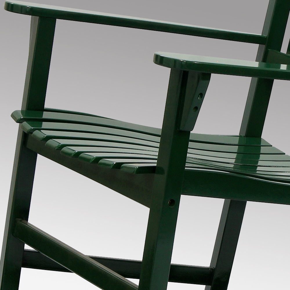 Monstay Solid Wood Outdoor Rocking Chair, Hunter Green - image 4 of 11