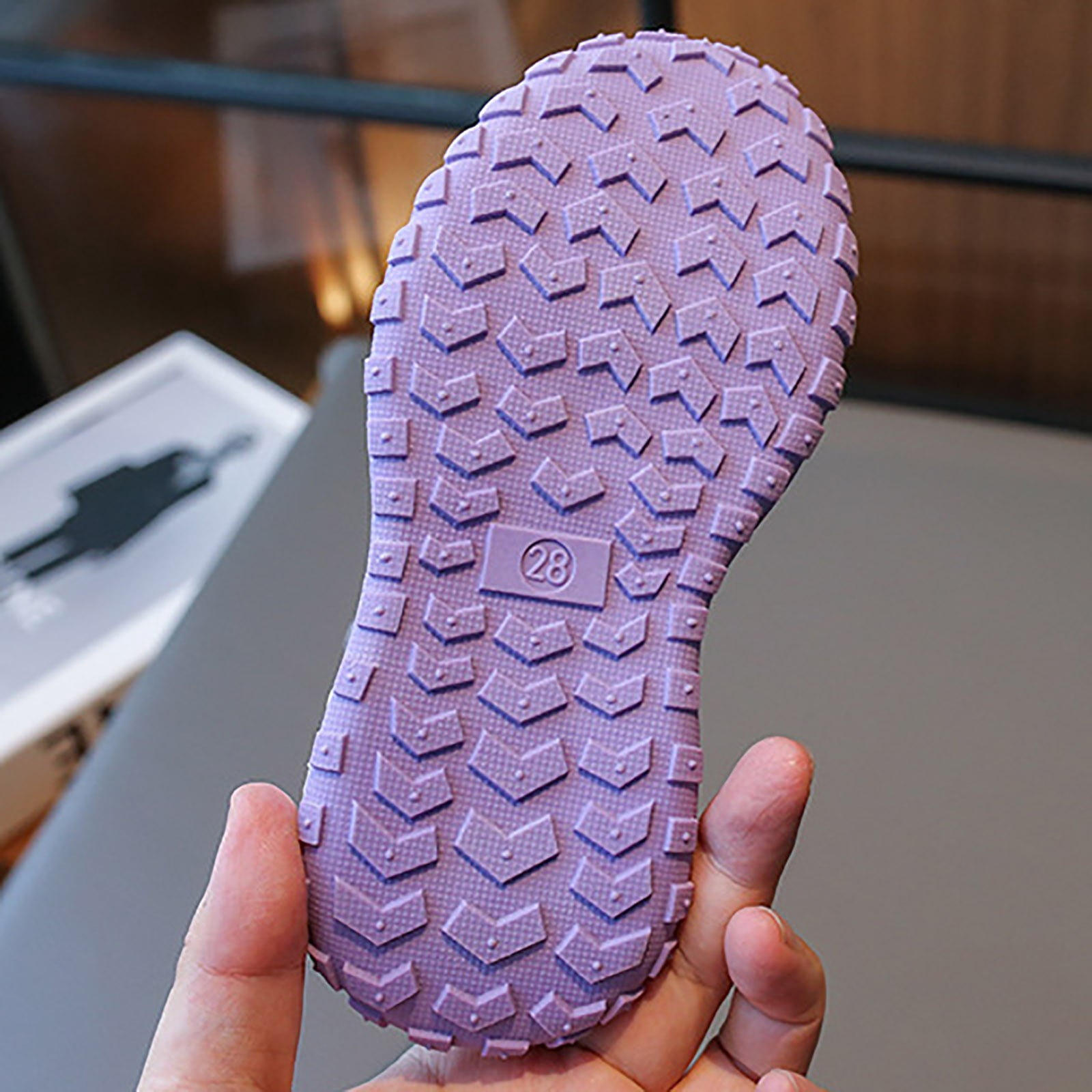 YDFCWXW Kids Hiking Boots Waterproof Girls Hiking Boots Durable TPR Traction Outsole Girls Hiking Shoes Anti-Skid Athletic Hook and Loop Closure Kids Hiking Shoes for Outdoor (Purple, 2)