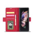 thumbnail image 6 of SaniMore for Samsung Galaxy Z Fold 4 7.6" Magnetic Wallet Case, PU Leather Case with Card Slot & Kickstand Shockproof Protective Case for Samsung Z Fold 4 Women Men, Red, 6 of 6
