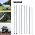 thumbnail image 1 of Bâtons de Tente Bâche Abri Tige de Support Réglable Auvent Bâche Support Perche de Porche Verticale pour Abri de Plage Tente de Camping Extérieure Pare-Soleil, 1 of 9