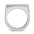 thumbnail image 3 of Stainless Steel Polished Signet Ring, 3 of 7